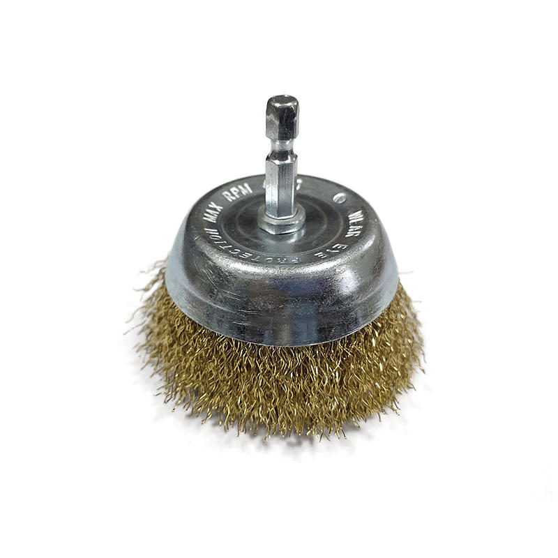 Mod.41H Hexagon Crimped Power Wire Shaft Mounted Cup Brushes