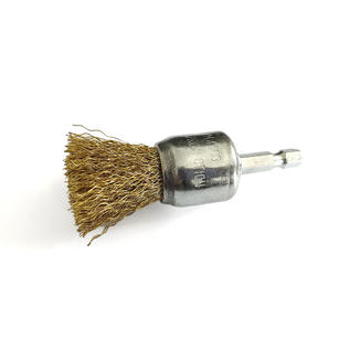 Mod.71H Hexagon Crimped Power Wire Shaft Mounted End Brushes