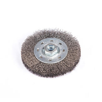 Mod.91 Single Section W Thread Crimped Power Wire Wheel Brushes
