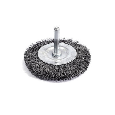 Mod.61 Crimped Power Wire Shaft Mounted Wheel Brushes