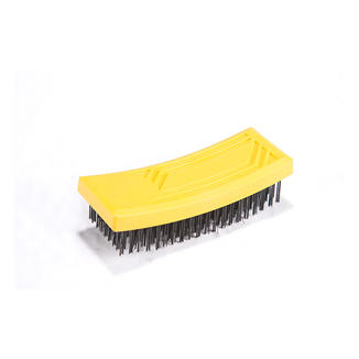 P.619 Curved Block Plastic Handle Wire Brushes