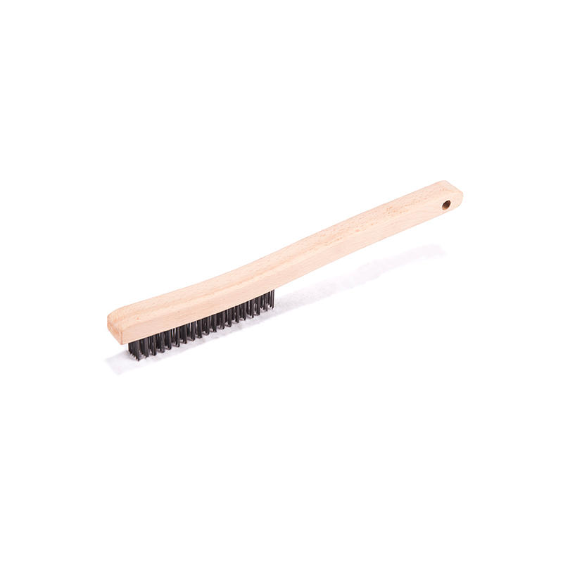 S.319 S Type Curved Long Wooden Handle Wire Brushes