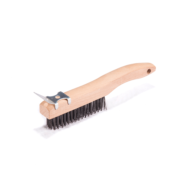S.319 S Type Curved Long Wooden Handle Wire Brushes